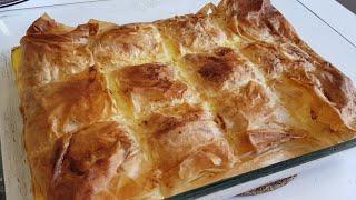 Пирог с сыром из теста фило, рецепт  Filo dough cheese pie, recipe