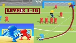 Super Goal - Soccer Stickman Gameplay - Levels (1-10)