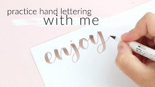 Hand Letter With Me | Practice Brush Lettering in Real-Time! | CALLIGRAPHY COMPILATION