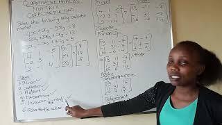 Solving matrix using cofactor Method (3 by 3 Matrix)