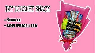 Tutorial Cara Membuat Bouquet Snack 15k | DIY Bouquet Snack Simple