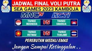 Jadwal Sea Games 2023 Final Voli Putra Hari ini - Indonesia vs Kamboja - Thailand vs Vietnam