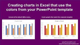 Creating graphs in Excel that use the colors from your PowerPoint template (video tutorial)