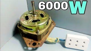 how to turn washing machine motor into the high power generator - free electricity new 2021