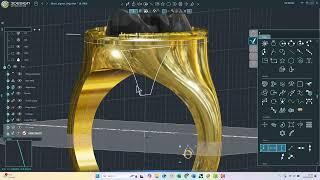 3design CAD Demo Jewellery Build - Skull Ring with Bas Relief Texture