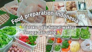 Food preparation untuk seminggu || Food preparation kulkas 1 pintu || Tips agar Hemat waktu dan uang