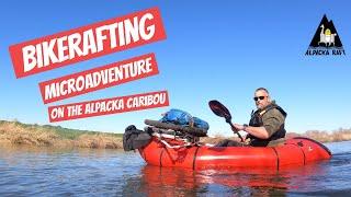 Bikerafting Microadventure on the river Waveney in the Alpacka Caribou