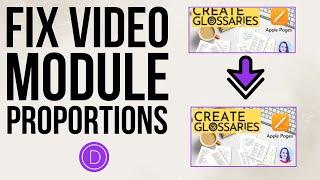 Fix Video Module Proportions in Divi Theme