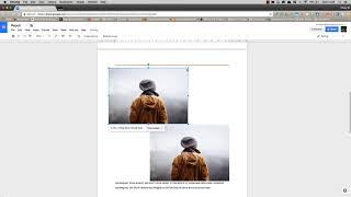 Editing and formatting images in  google docs