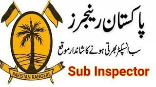 Pakistan Ranger Sub Inspector Jobs