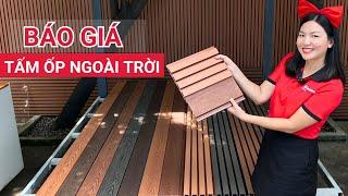 Giá tấm ốp gỗ nhựa là bao nhiêu | Báo giá tấm ốp ngoài trời