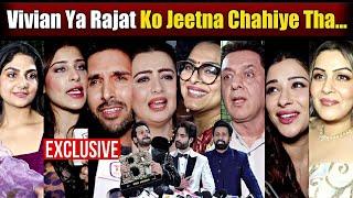 Bigg Boss 18 Contestants SHOCKING Reaction On Karanveer Mehra WINNER, Vivian & Rajat LOOSERS!