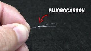  Лучший рыболовный узел для поводка из флюорокарбона - правильная петля из флюорокарбона.