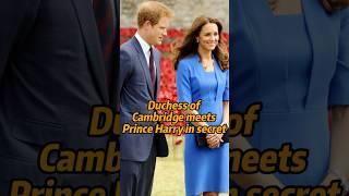 Duchess of Cambridge meets prince harry in secret