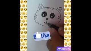 Draw cat very easy| @My Artylife