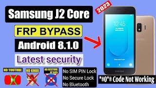 Samsung J2 Core FRP Bypass J260F | Samsung j2 google account bypass | j2 frp bypass youtube update