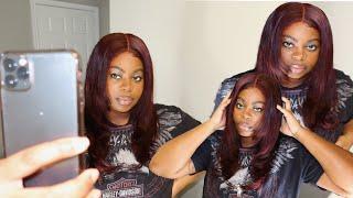 90s Layered Wig Inspired By SZA! | Dyeing Wig Using L'Oreal HiColor Magenta ft Supernova | Tiyonna B