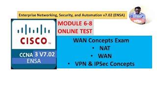 CCNA3 Exam | WAN Concepts Exam | Modules 6-8 Exam and Answers