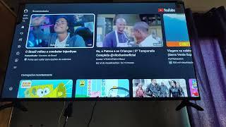 Como conectar na internet, a TV HQ de 60, polegadas pelo wi-fi e cabo,