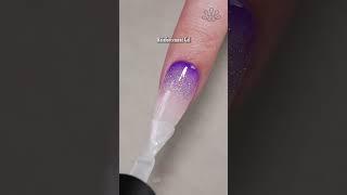 Purple Glitter Ombre Nails| BORN PRETTY