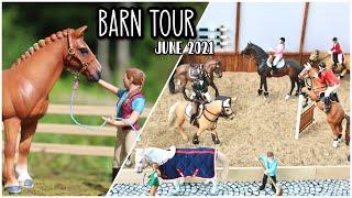 SCHLEICH BARN TOUR: Schleich and Breyer CollectA Barn Tour- Model Horse Barn Tour July 2021
