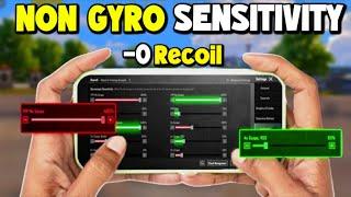 Pubg Mobile Best Non Gyro Sensitivity  | PUBG BGMI Non Gyro Sensitivity 