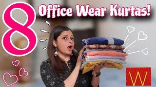 8 Office Wear Kurtas/Kurtis From W || Long Cotton Kurtas For Summers || Honest Review | Kamna Sharma