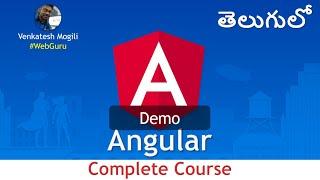 Angular Complete Course Demo #VenkateshMogili #WebGuru #angular #angular13