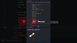 Satellite spin animation HTML and CSS tutorial for beginners 2021 #shorts #coding