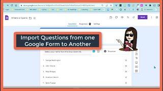 Impor Pertanyaan ke Google Formulir dari Formulir Lain