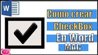 [Tutorial] Insertar una casilla de verificación (checkbox) en Word para Mac