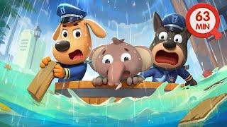 Police Officers' Rescue Mission | Safety Tips | Cartoon for Kids | Sheriff Labrador