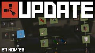 Tech trees, November Balance | Rust Update 27th November 2020