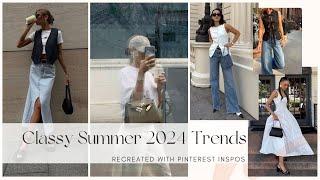 2024 Summer Trends! recreated with Classy Pinterest Outfits