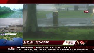 A look at Houma after Hurricane Francine makes landfall