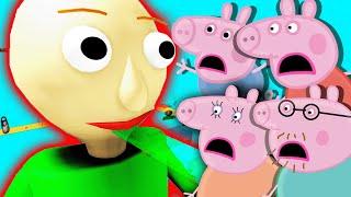 Peppa Pig ESCAPE BALDI'S PARKOUR in Roblox