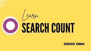 Odoo Search Count ORM Method || Odoo ORM documentation