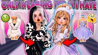 *ONLY* Using Items That *I HATE* In Dress To Impress! (Roblox)