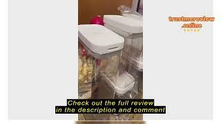 Review MyCorner SG Stock |  Airtight Storage Container Kitchen Organizer Stackable Food Storage Box