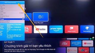 How to access the hidden menu on TCL Mini LED C845 Google TV