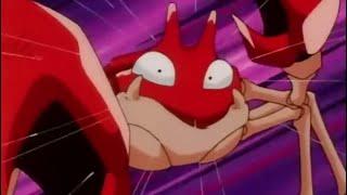 All of Ash's Krabby / Kingler moves/attacks | Crabhammer , Leer , Water gun , etc | Pokemon