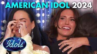 INCREDIBLE Birth Family Surprise Singer In Her American Idol 2024 Audition!