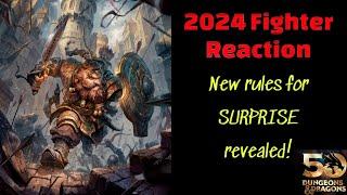 2024 Player's Handbook: Fighter and new surprise rules reaction D&D 5e 5.24