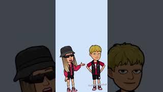 matching girl and boy bitmojis !