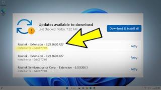 Realtek Semiconductor Corp. - Extension Install error | Fix realtek semiconductor Driver Update ️