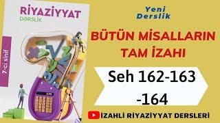 7ci sinif Riyaziyyat seh 162-163-164 İkideyisenli xetti tenlik ve  qrafiki (butun misallarin izahi)