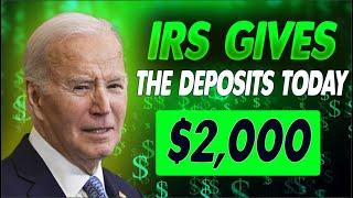 IRS Gives The Deposits Today! $2000 Stimulus Checks Released For Social Security SSI SSDI VA Seniors