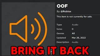 How To Get The OOF Sound BACK In Roblox (2024)