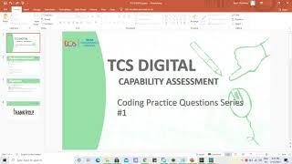 TCS DIGITAL CAPABILITY ASSESSMENT