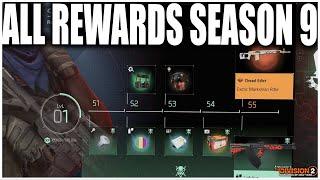 THE DIVISION 2 SEASON 9 REWARDS TRACK! EVERYTHING YOU NEED TO KNOW! (FREE PASS & PREMIUM PASS)